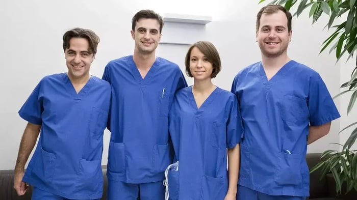 Il team del dr. Usuelli.