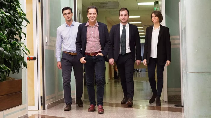 Il team di ricerca del dr. Usuelli.